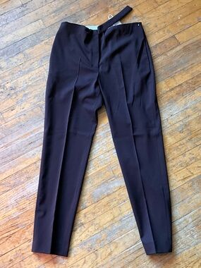 NWT - COS Brown Tailored Tapered Trousers - Sz 12